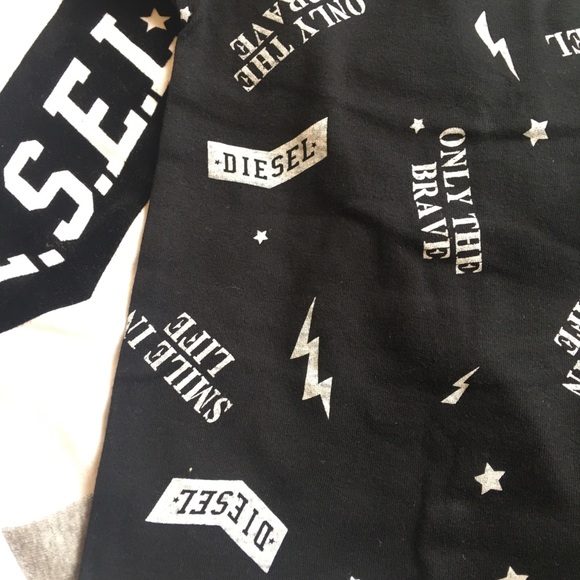 DIESEL | Boys 3 Piece Logo Print Pajama Set NWT - Picture 3 of 5